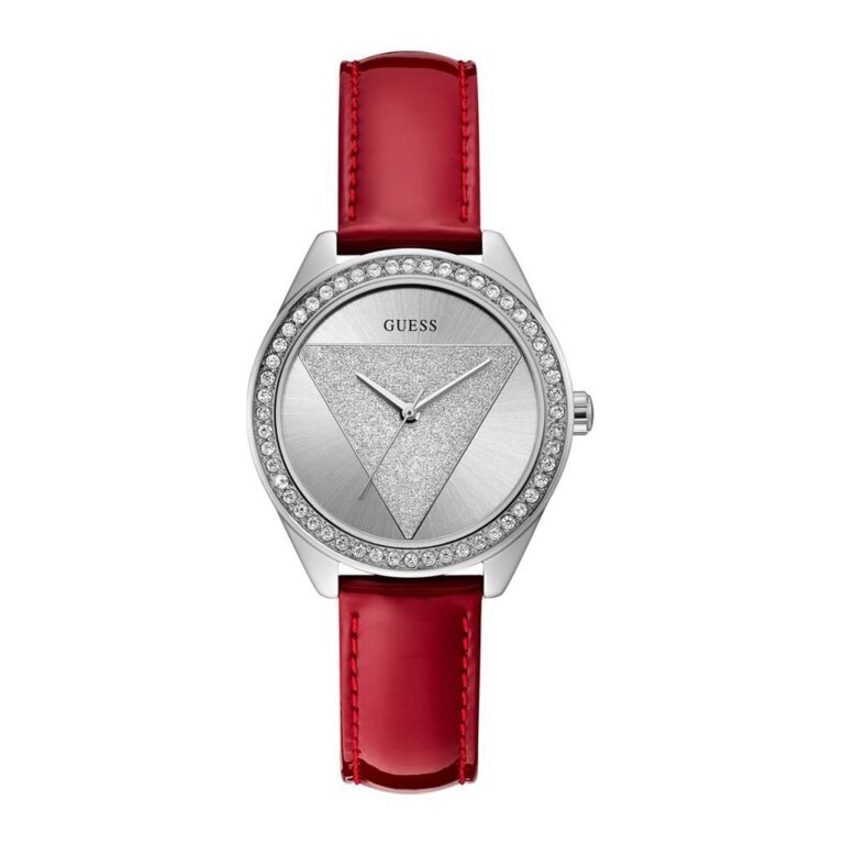 Guess Uhr Rot Silber